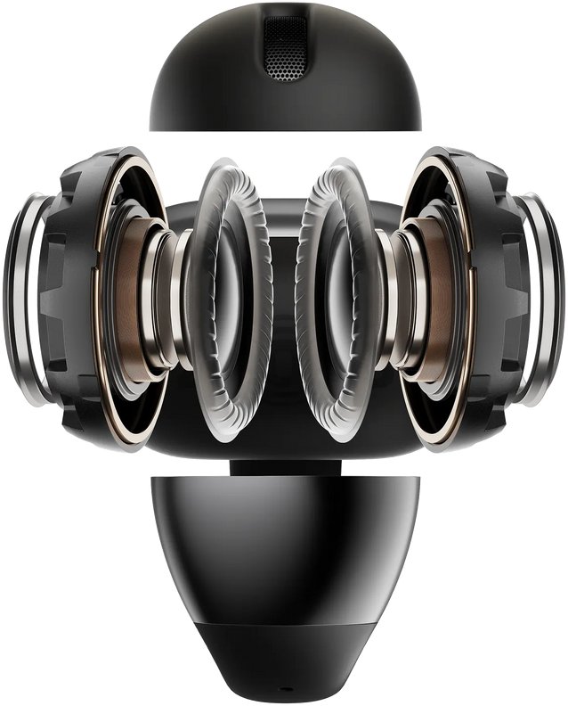 Kufje pa tela OpenDots ONE True Wireless, Dolby Audio, 40 orë bateri, të zeza