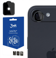 Mbrojtëse kamere 3MK Lens Protection Pro për iPhone 17 Air Pro, xham mbrojtës lente, e zezë