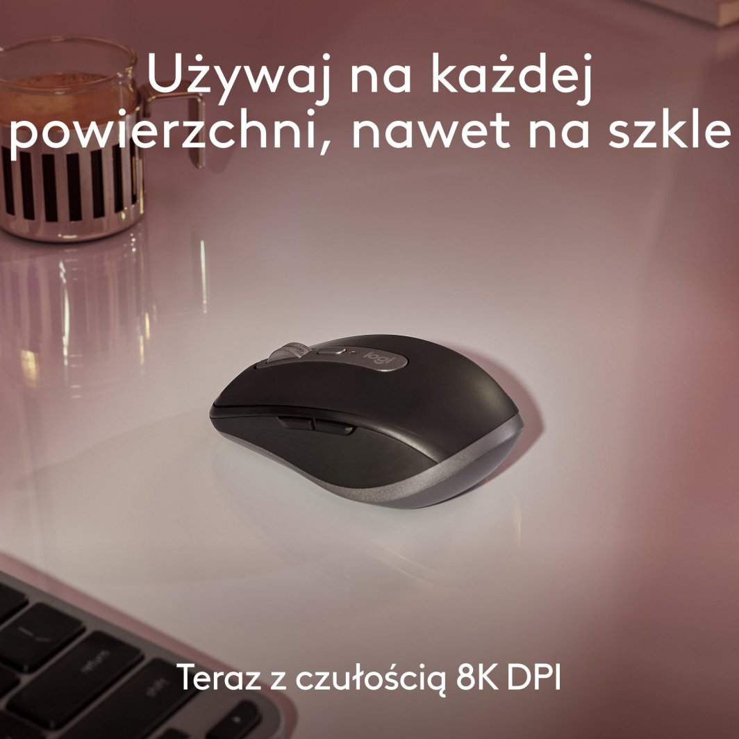 Maus Logitech Anywhere, wireless, Bluetooth, USB-C, i hirt
