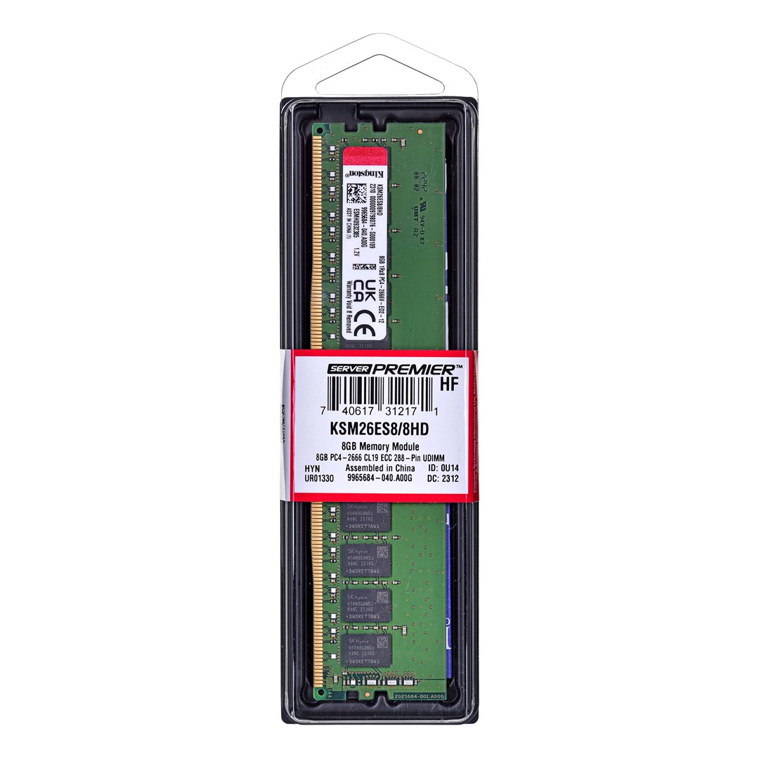 Memorie RAM Kingston Server Premier KSM26ES8/8HD, 8GB, DDR4, 2666MHz, DIMM