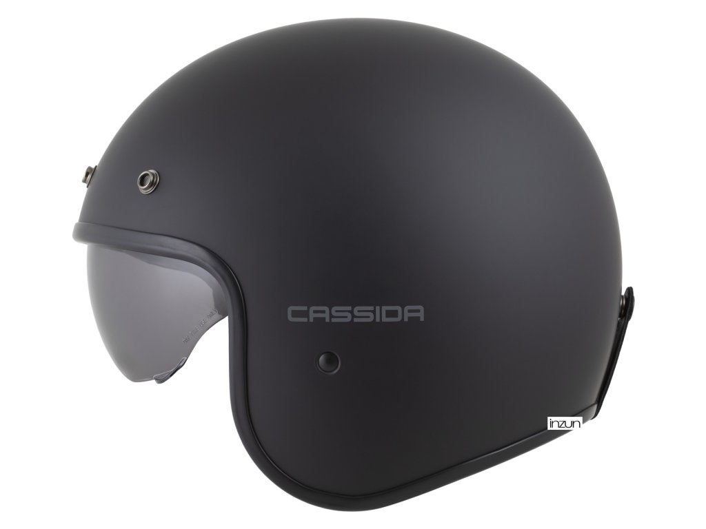 Мото кацига CASSIDA Oxygen 2.0 Solid, отворен тип, сончев визир, црна мат темно сива