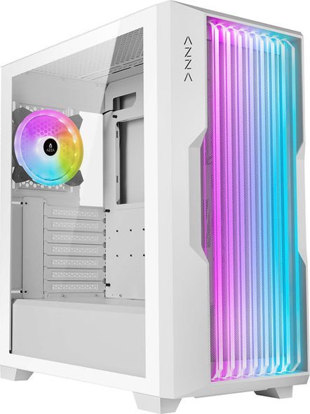 Kase kompjuteri AZZA Guardian, MIDI ATX, PSU 520W, e bardhë me xham