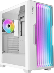Kase kompjuteri AZZA Guardian, MIDI ATX, PSU 520W, e bardhë me xham