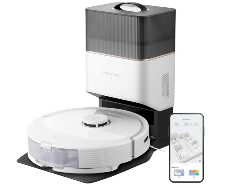 Robot pastrues Roborock Q8 Max Plus, Auto Emptying, 4 orë punë, i bardhë