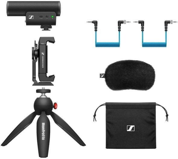 Mikrofon shotgun Sennheiser MKE 400, super kardioid, për kamera