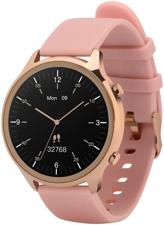 Orë e mençur Garett Smartwatch Veronica, verdhë/rozë