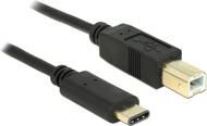 Kabllo USB Delock USB-C - USB-B, 2 m, e zezë