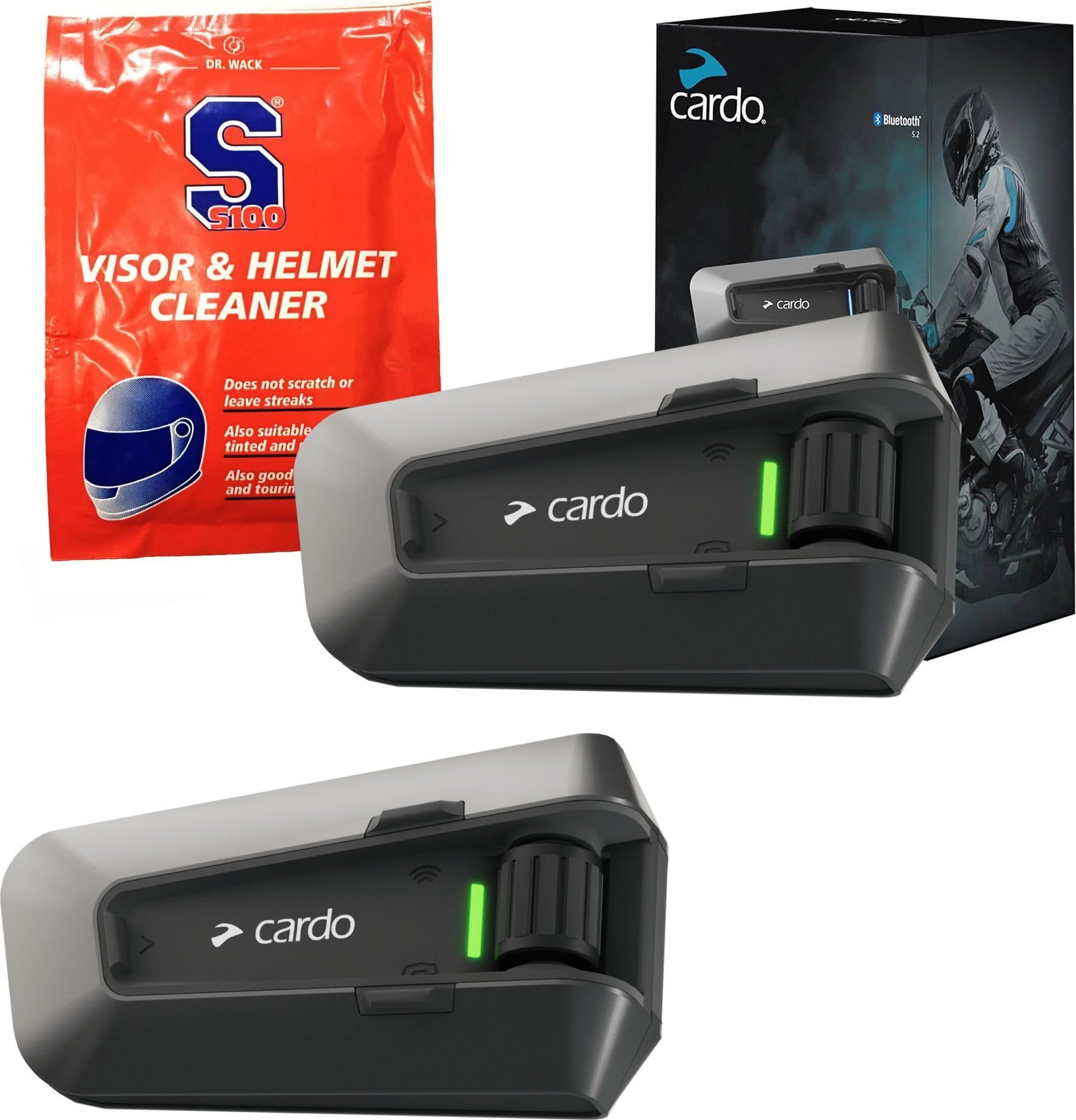Sistem komunikimi për motor Cardo Packtalk Edge Twin Set, DMC, Bluetooth
