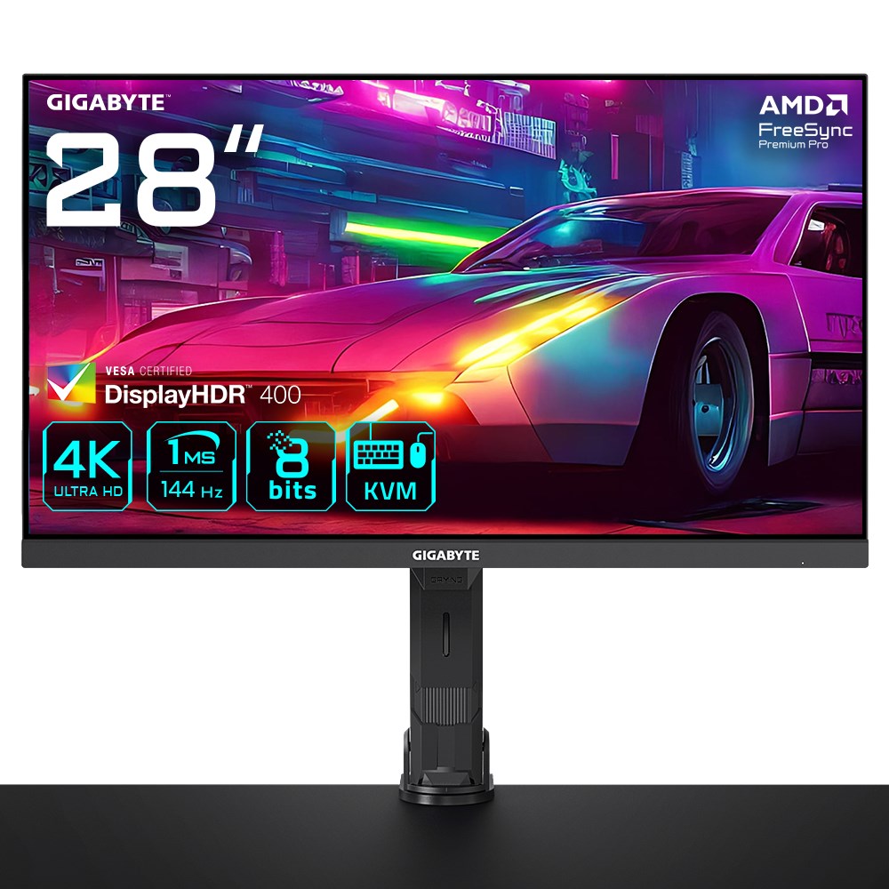 Monitor Gigabyte M28U AE, 28", 3840 x 2160, 144 Hz, i zi