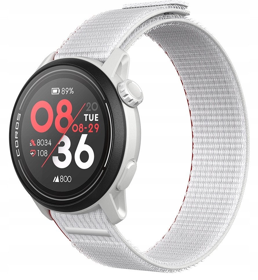 Orë sportive Coros Pace 3, GPS, ekran 1.2", e bardhë