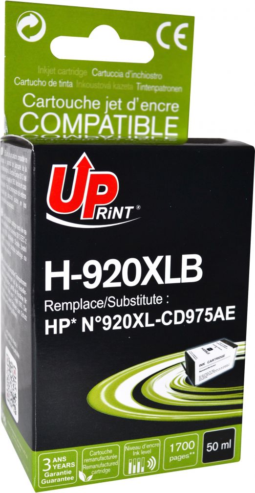 Fishek boje UPrint H-920XLB CD975AE, inkjet, i zi