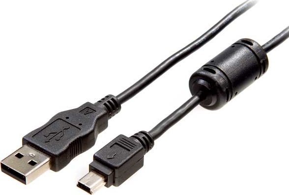 Kabllo USB në Mini USB VIVANCO CC U 15 D2, USB 2.0, 1.5m, e zezë