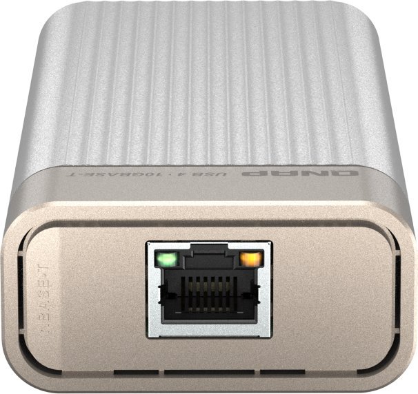 Adapter rrjeti QNAP QNA-UC5G1T, USB 4 Type C në 10GBASE T, 10000 Mbit/s, gri
