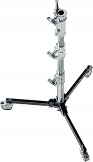 Stativ studio Manfrotto Avenger A5012 A680, 120cm, me rrota, metalik argjendtë