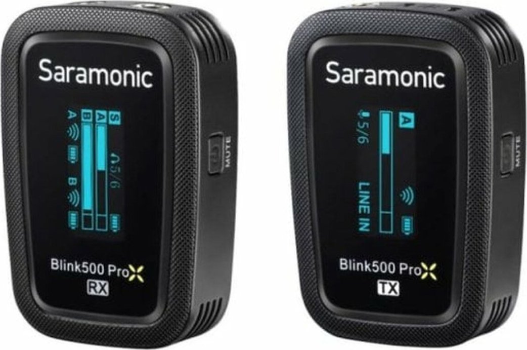 Mikrofon pa tela Saramonic Blink500 ProX, lavalier, për smartphone dhe kamera, i zi