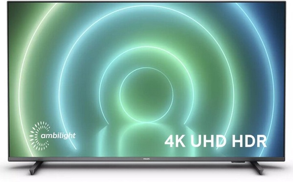 Televizor Philips 65PUS7906 - 55” (164 cm), 4K UHD, i argjendtë