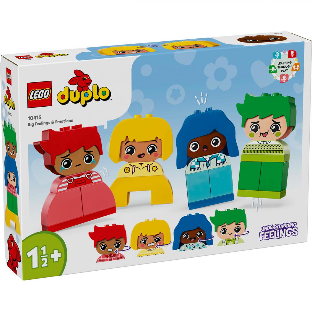 Set lodrash LEGO Duplo My Feelings and Emotions 10415, edukativ, shumëngjyrësh