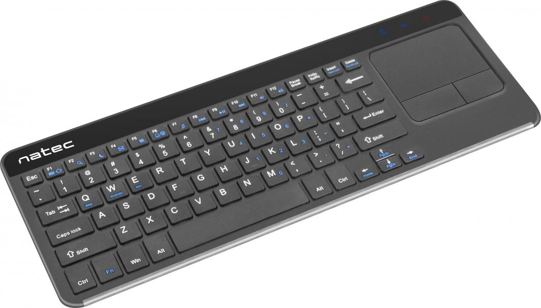 Tastierë Natec Touch Pad Slim, pa kabllo, e zezë (NKL-0968)