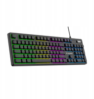 Tastierë gaming Wozinsky WKG-200, membranë, ndriçim RGB rainbow, e zezë