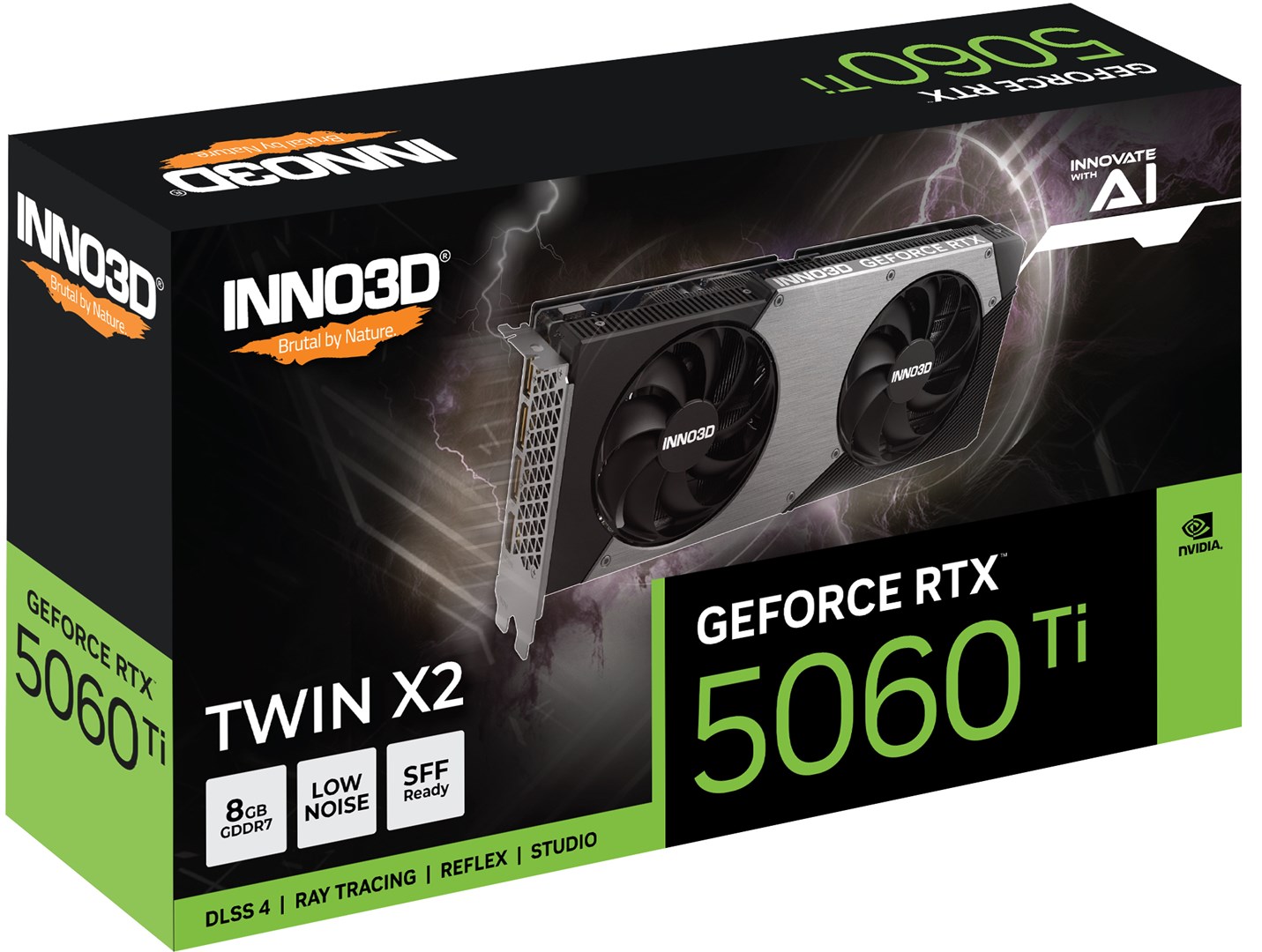 Kartelë grafike INNO3D GeForce RTX 5060 Ti TWIN X2 NVIDIA 8 GB GDDR7