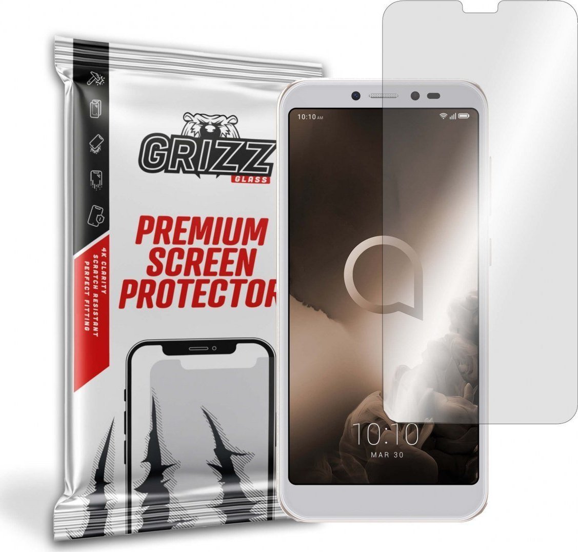 Xham mbrojtës hibrid GrizzGlass për Alcatel 1S 2019, transparencë e lartë
