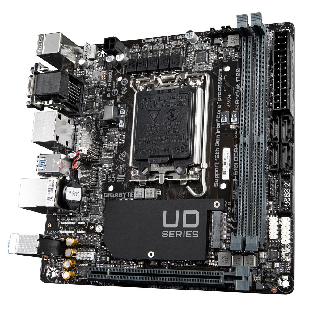Pllakë amë GIGABYTE H610I DDR4, LGA 1700, MITX