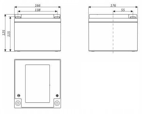 Батерија AGM Technocell TCL26-12, 12V, 26Ah