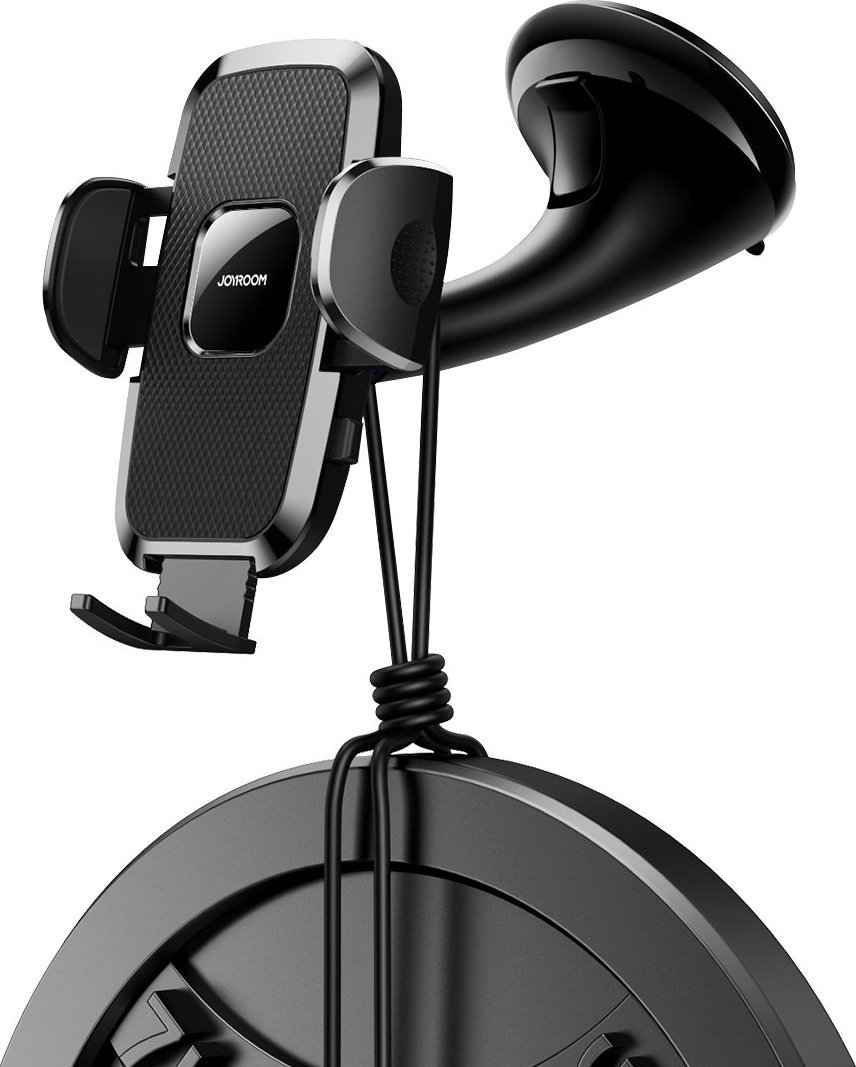 Mbajtëse telefoni për veturë Joyroom JR-ZS259, për pult dhe xham, rrotullim 360°, e zezë