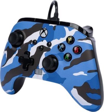 Kontroller PowerA Xbox Enhanced Camo, me kabllo, i kaltër