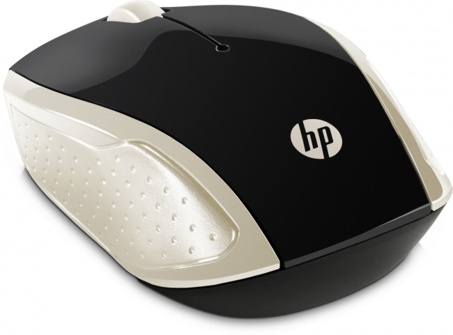 Maus HP 200, me kabllo USB të tipit A, 3 butona, i artë