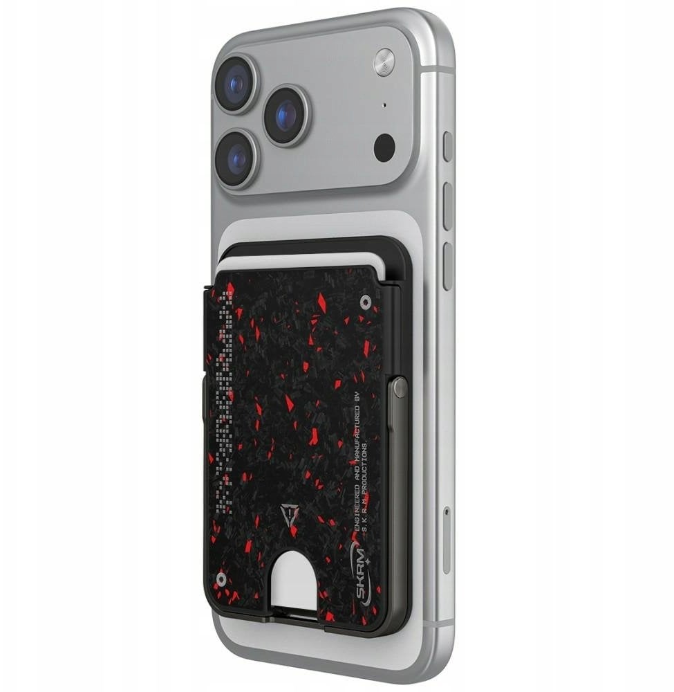 Portofol magnetik për telefon SKINARMA Wallet Vektor, me kick stand, i zi