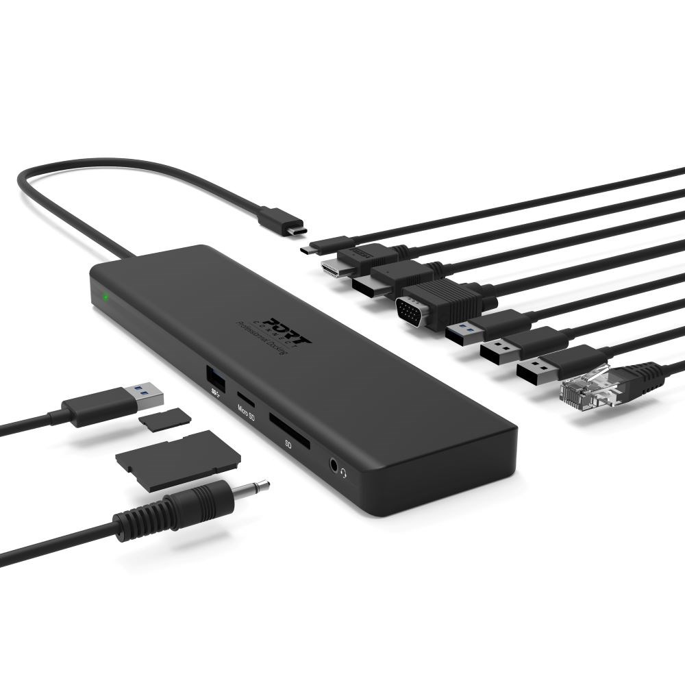 Stacion docking PORT DESIGNS 901906-W, USB-C, 4K, i zi
