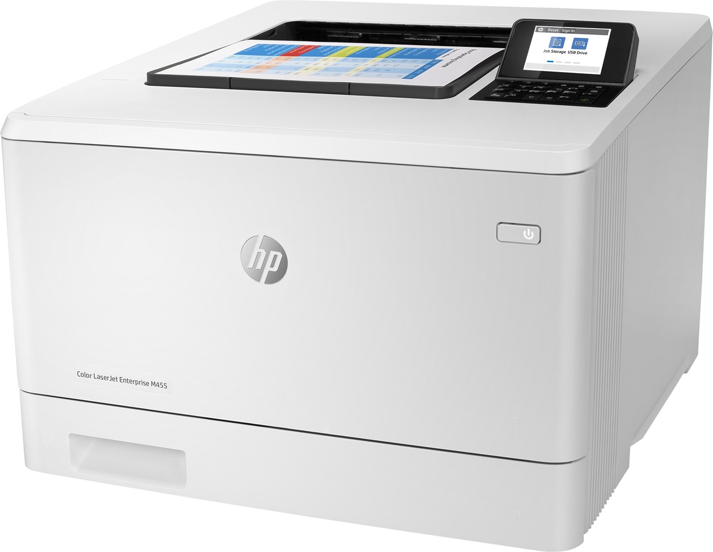 Printer HP Color LaserJet Enterprise M455dn, lazer me ngjyra, i bardhë