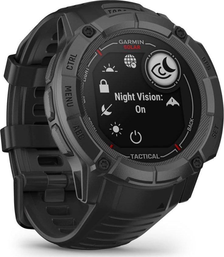 Ora sportive Garmin Instinct 2X Solar Tactical Edition, GPS, karikim solar, e zezë