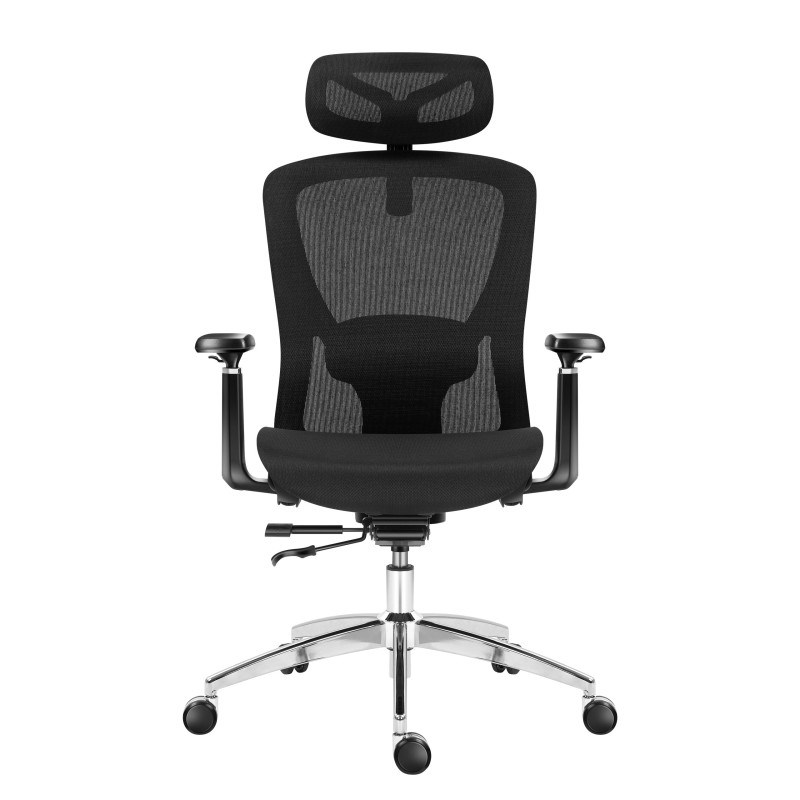 Karrige zyre ergonomike Mark Adler Expert 5.3, rregullim i lartësisë, mbështetëse 3D për krahë, rrjetë e zezë
