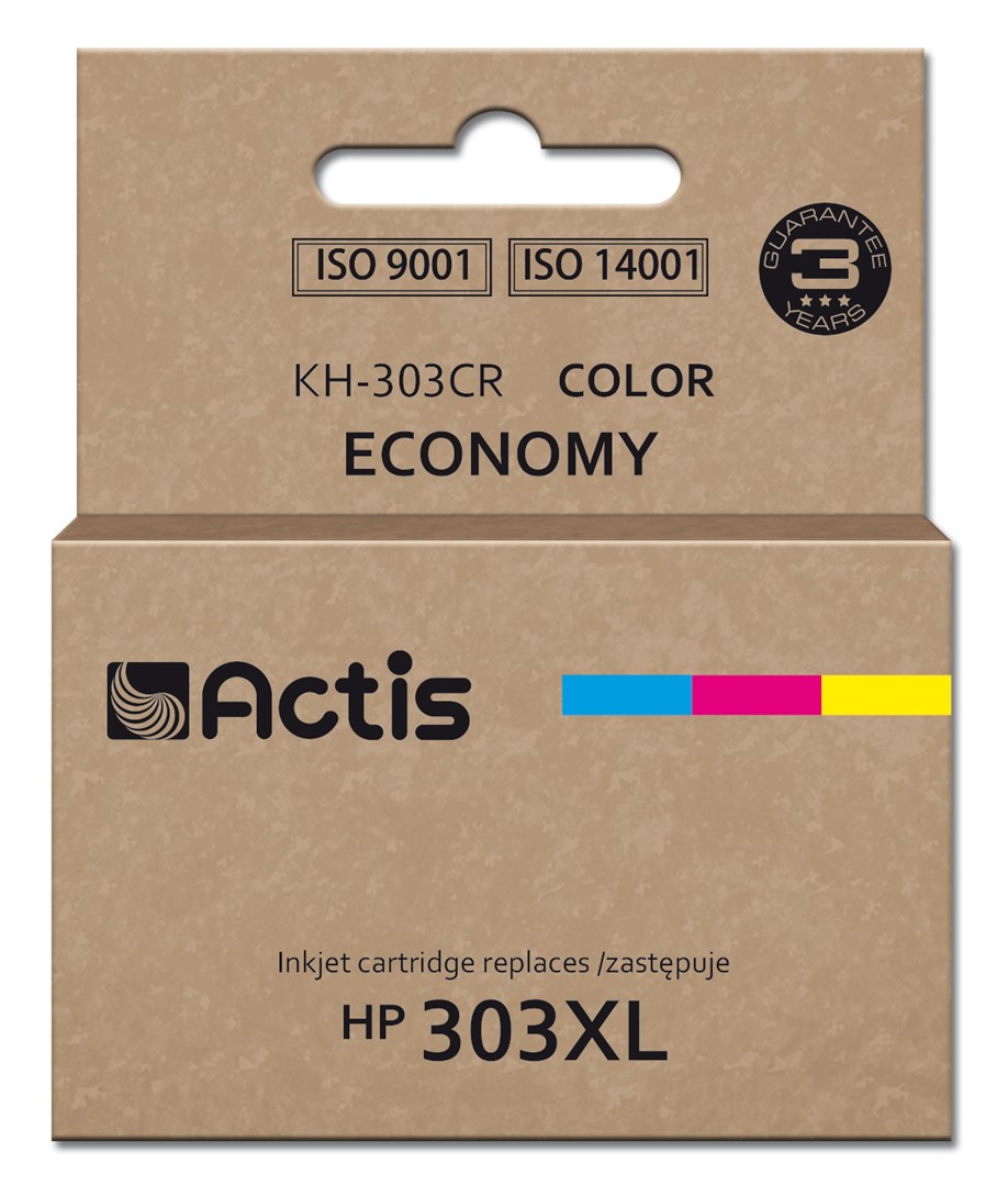 Ngjyrë për printer Actis KH-303CR, 18ml, 415 faqe, cian/magenta/e verdhë