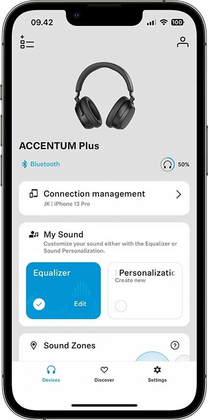 Kufje Sennheiser 700176, me tel, i zi