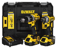 Set veglash pa kabllo Dewalt DCK266P2T QW, 18V, 2x 5.0Ah, i verdhë