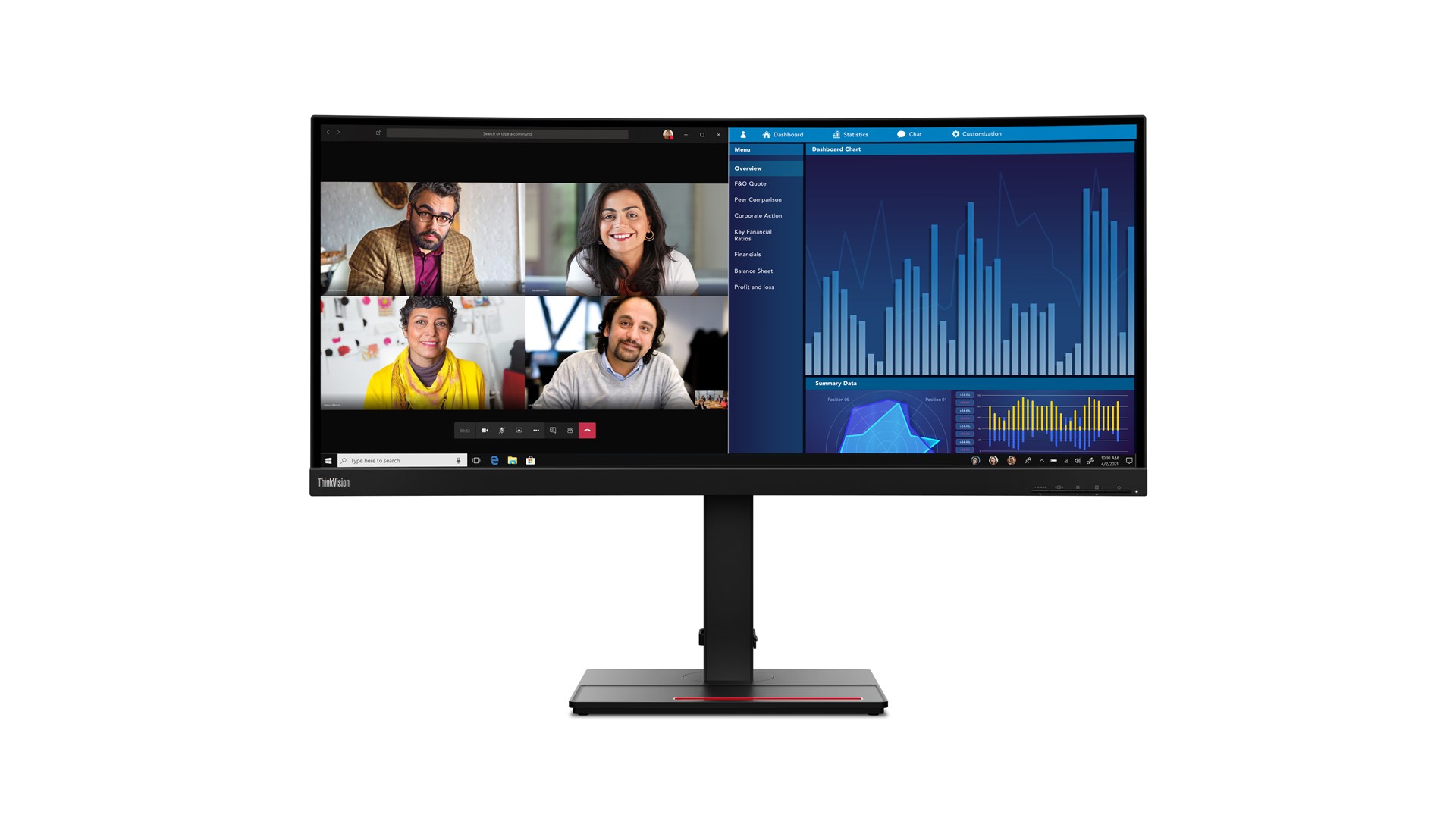 Monitor Lenovo ThinkVision P34w-20, 34.14”, WQHD, i zi