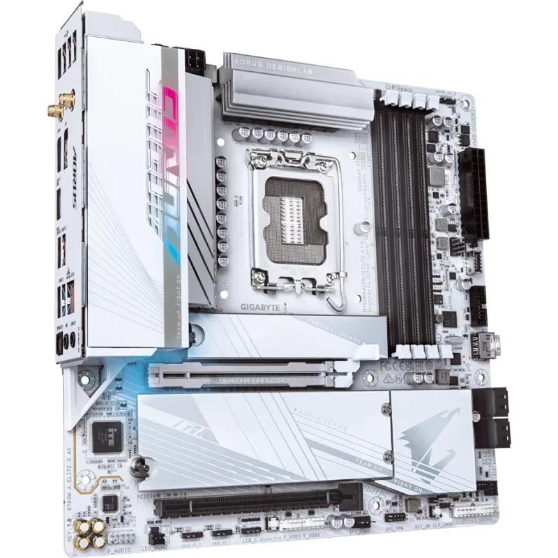 Pllakë amë Gigabyte B760M Aorus Elite X AX, Intel LGA1700, WiFi, gri