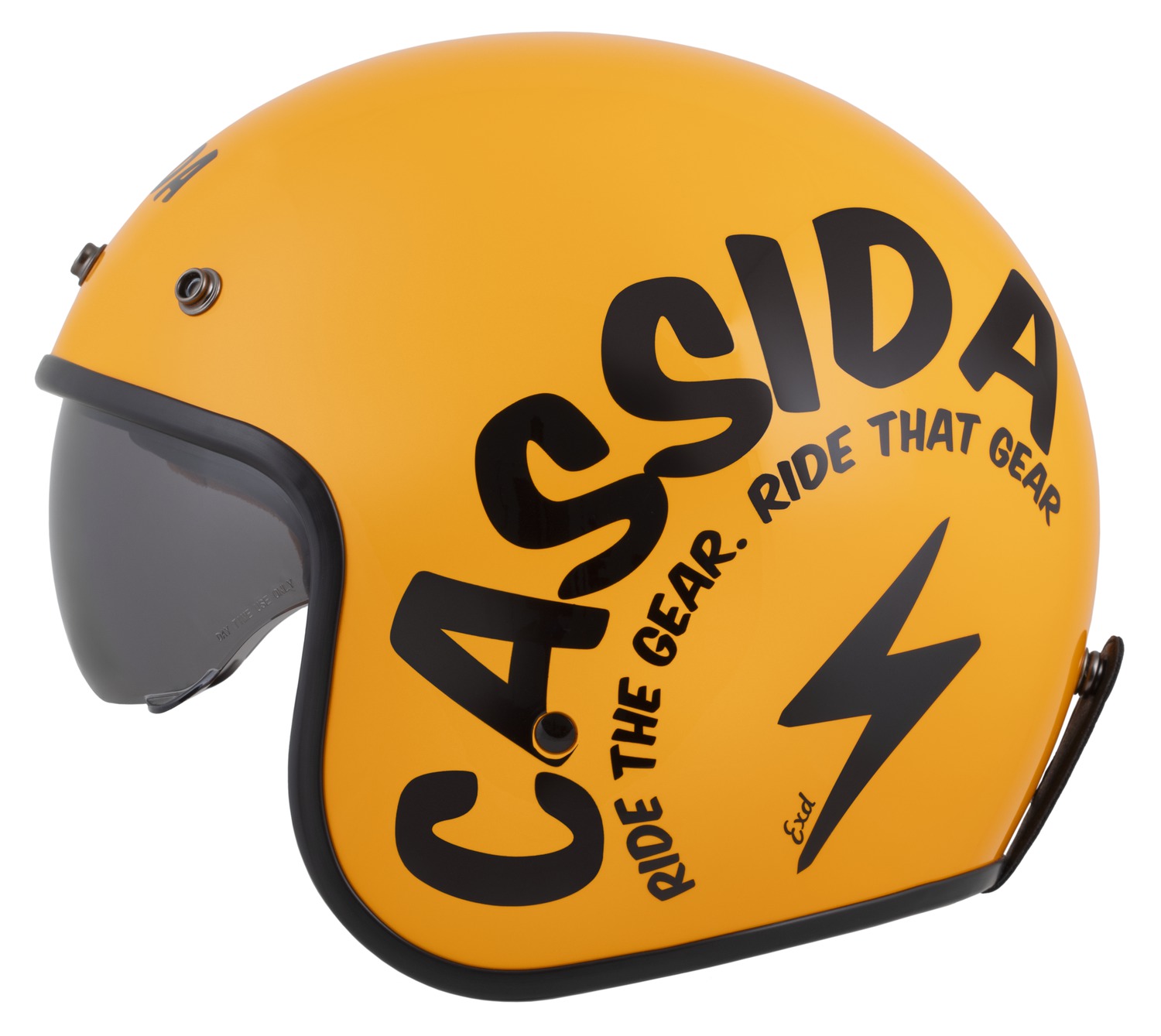 Helmetë moto CASSIDA Oxygen 2.0 Gear, diellore, ECE 22.06, verdhë e zezë