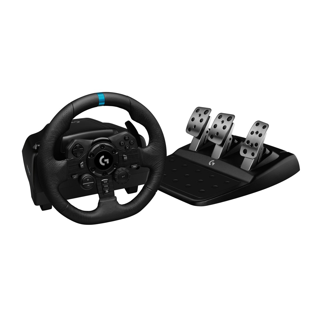 Set timon dhe pedale Logitech G G923 për PS5, PS4 & PC