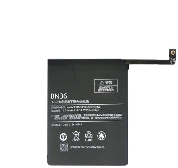 Bateri telefoni Extra Digital SM220274 për Xiaomi Mi A2, 3010mAh, Li Polymer, e zezë