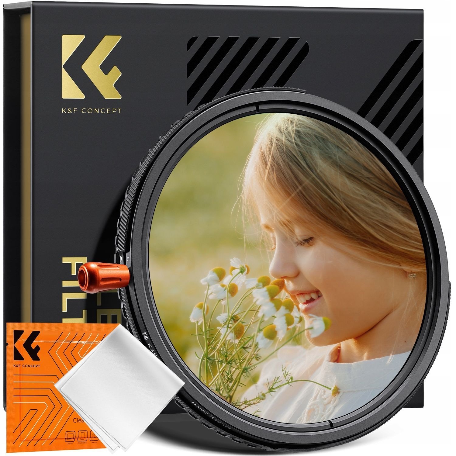 Filtër fotografik K&amp;F Concept Nano Xcel, 72mm, ND2 32, CPL, Black Mist 1/4
