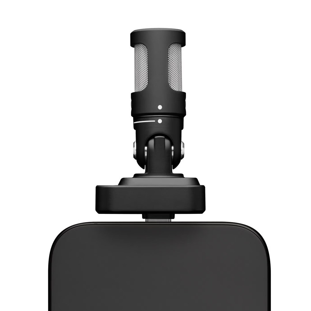 Mikrofon USB C Shure MV88, për incizim mobil, me reduktim zhurme, i zi