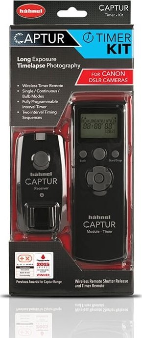 Telekomandë pa tela Hahnel Captur Timer Kit, për kamera Canon, 2.4GHz