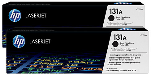 Set dopio i tonerëve HP 131X, të zi