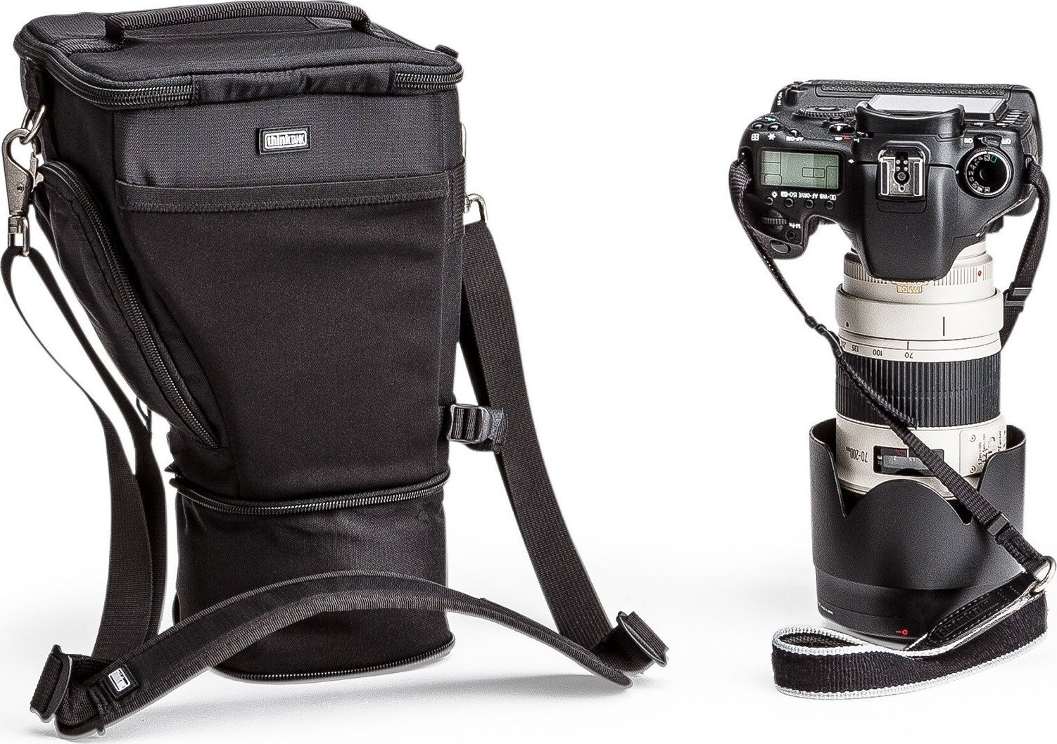 Çantë fotografike Think Tank Photo Digital Holster 40 V2.0, për DSLR dhe mirrorless, me mbulesë shiu, e zezë