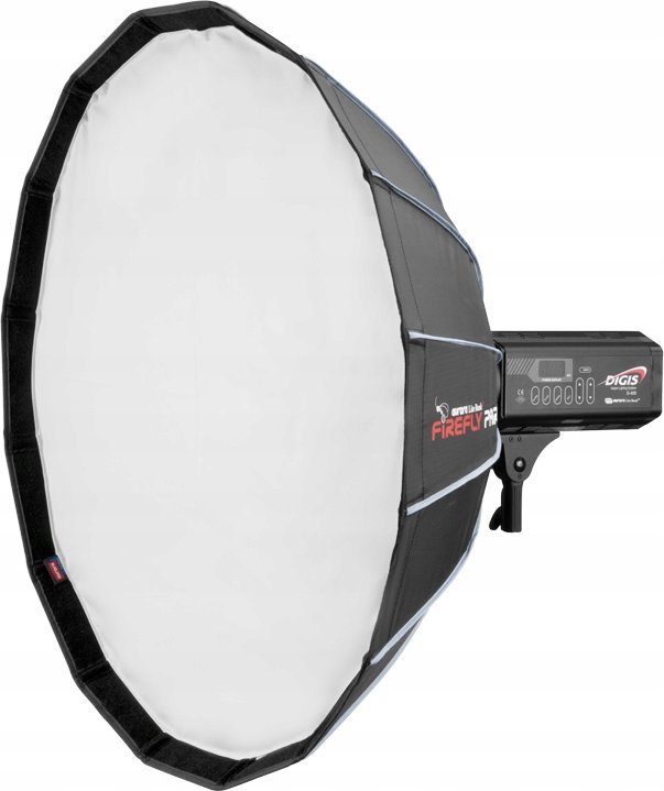 Софтбокс на преклоп Aurora Firefly Par Ø95cm, за бајонети Bowens Aurora Walimex, сребрен