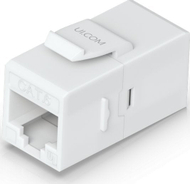 Modul keystone Ubiquiti Pass-through Cat6, lidhës rrjeti, i bardhë